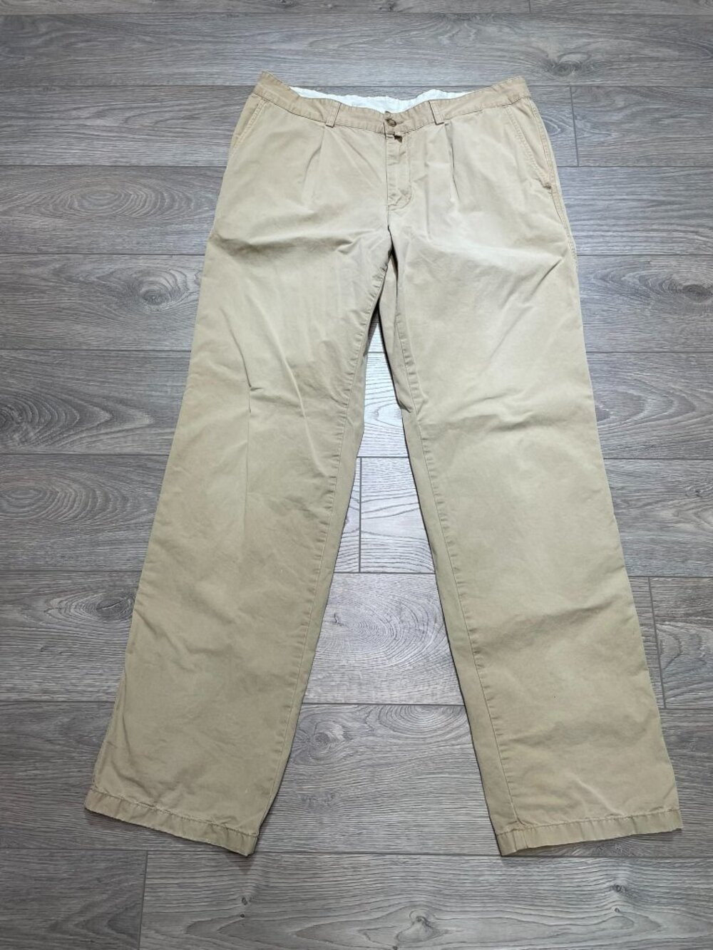 Lacoste Mens Khaki Chinos Size‎ 44 Beige Cotton Casual Pants Summer Fashion